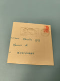 Ancienne enveloppe philatélie 1988 cachet Marignane timbre Marianne rouge