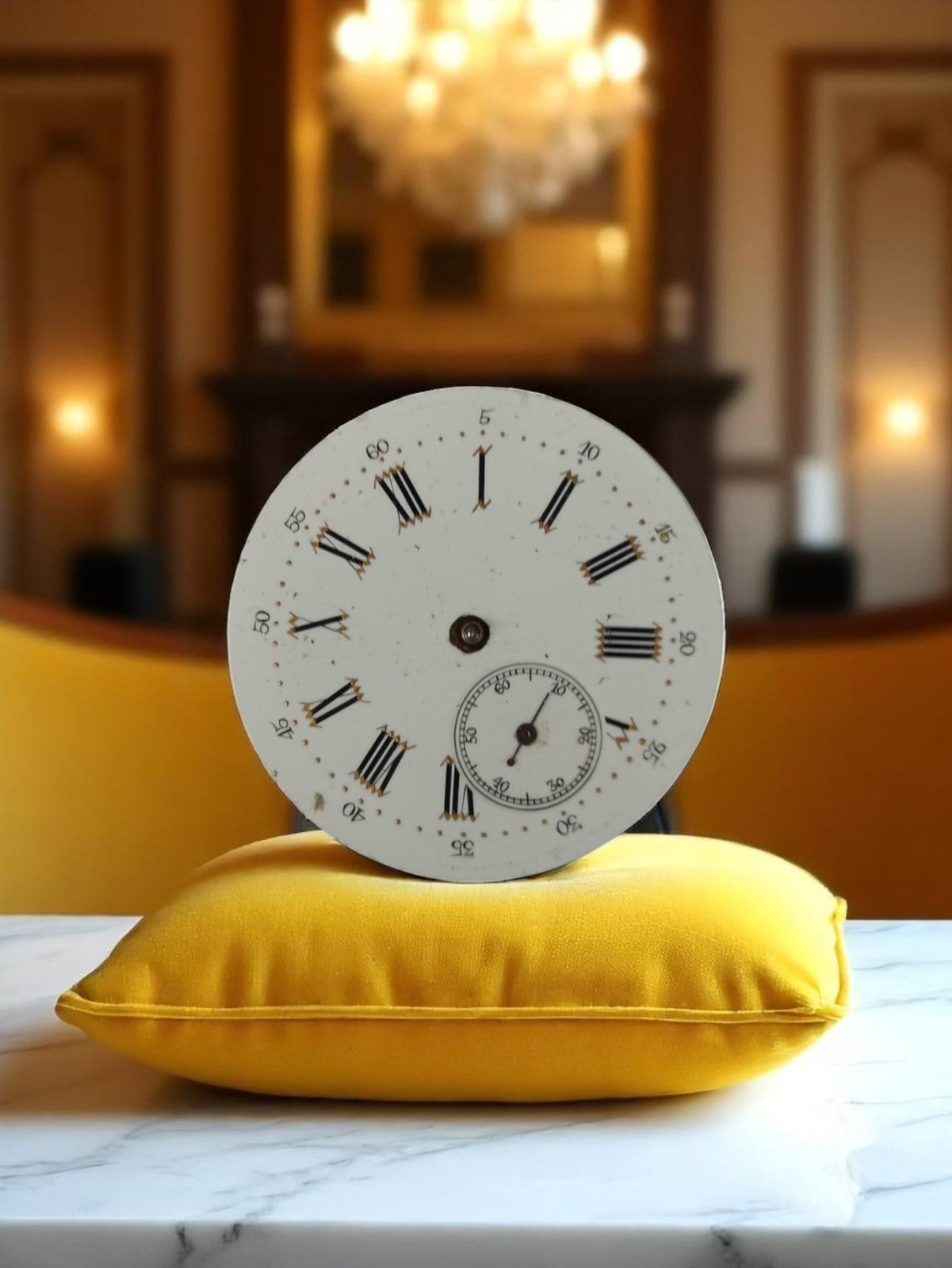 Cadran montre à gousset ancien, chiffres romains, vintage non testé