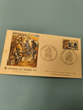 Enveloppe FDC Journée du Timbre 1971 illustrée armistice Lyon 1er jour
