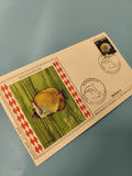 Enveloppe FDC Monaco premier jour timbre Chaetodon Collare poisson illustré
