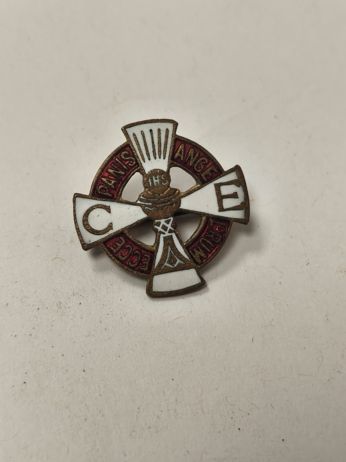 Broche ancienne religieuse vintage, petite épingle rétro pour collectionneur