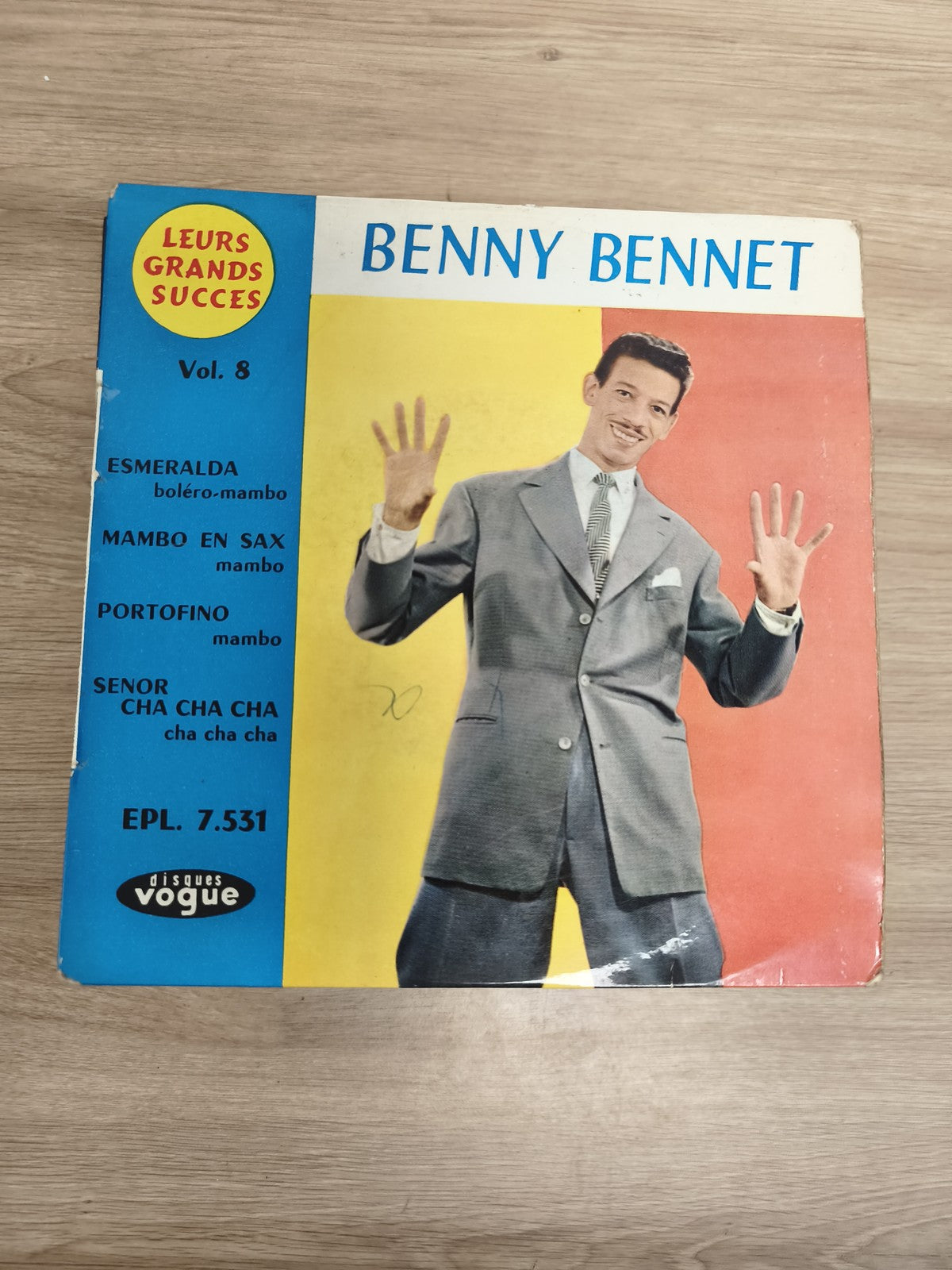 Vinyle 45 tours Benny Bennet Leurs Grands Succès Vol. 8 Disques Vogue EPL 7.531