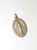 Ancienne médaille religieuse catholique vintage, petite pendentif rétro collecti