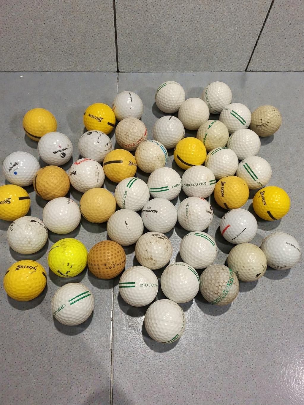 Lot balles de golf vintage Atlas anciennes rétro collection amateur sport ancien