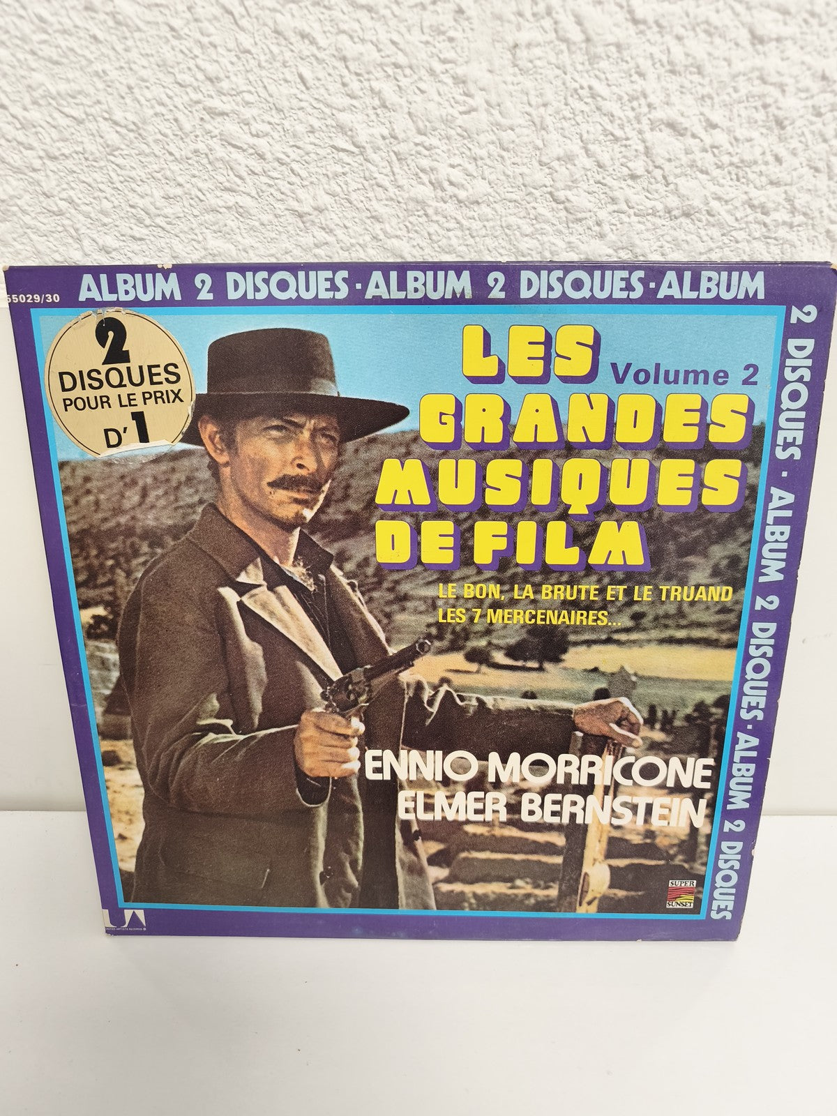 Vinyle 33 tours Les Grandes Musiques de Film Ennio Morricone Elmer Bernstein 2 d