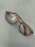 Lunettes anciennes de vue monture dorée style 1930 vintage rétro optique