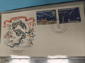 Enveloppe FDC Niger 1985 Draco Comète de Halley timbres illustrés