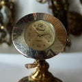 Montre vintage Darand quartz femme, cadran argenté élégant rétro