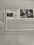 Feuillet philatélique CEF Jean Dubuffet 1985 Le Havre art brut timbre FDC