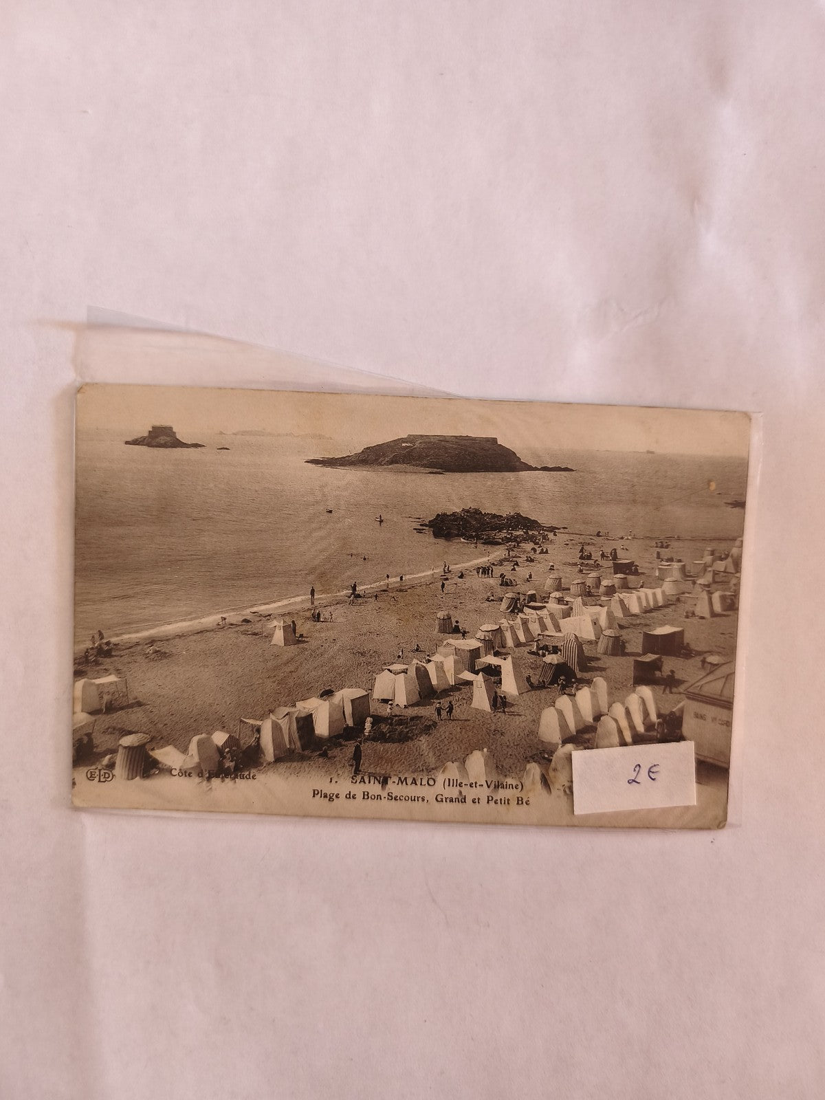 Carte postale ancienne vintage Saint-Malo Bretagne pour collection philatélie ré