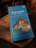Carte routière vintage Blay Foldex Provence Alpes Côte d’Azur n°14 rétro déco