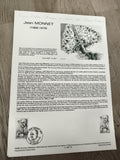 Document philatélique Jean Monnet 1988 timbre 2,20 F France officiel