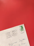 Enveloppe philatélie timbre Marianne verte oblitérée Le Mans 1987