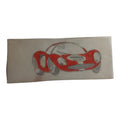 Dessin original voiture Scalextric Dinky Toys calque rouge plan conception 10 cm