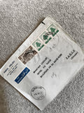 Lettre affranchie Liban 1952 timbres cèdre oblitérés Beyrouth Paris philatélie