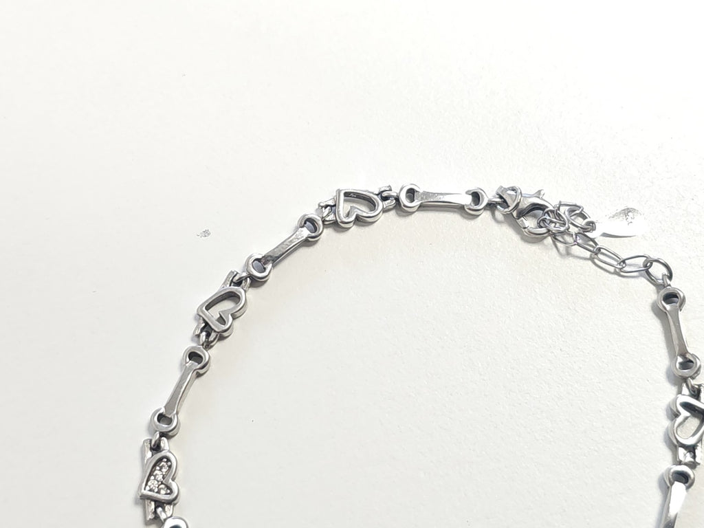 Bracelet ancien en argent massif 5,9g vintage bijou collection rétro authentique