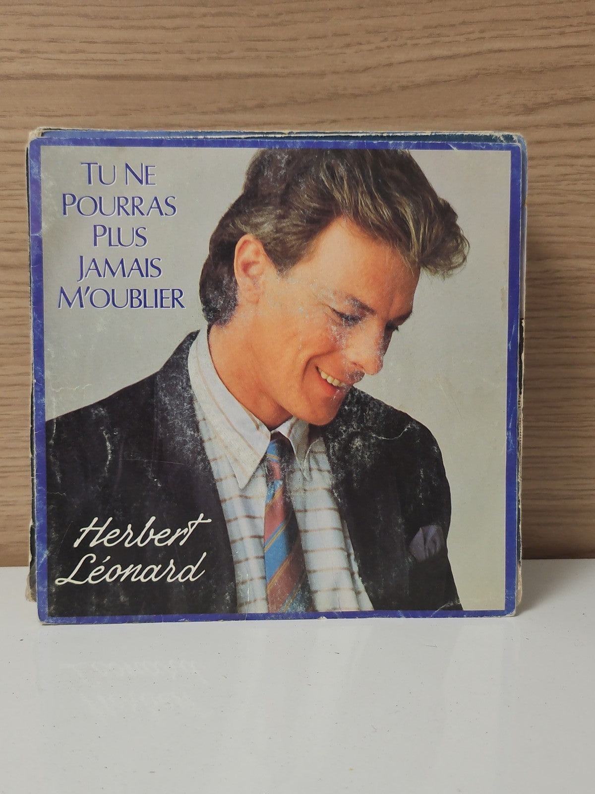 Vintage 45 tours ancien disque vinyle Herbert Léonard collection rétro chanson f