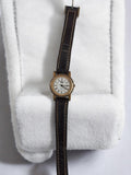 Montre femme vintage Blue Time quartz rétro cadran blanc ancien à pile