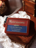Porte-clés publicitaire VEGETALINE vintage années 70 rouge rectangulaire Unipol