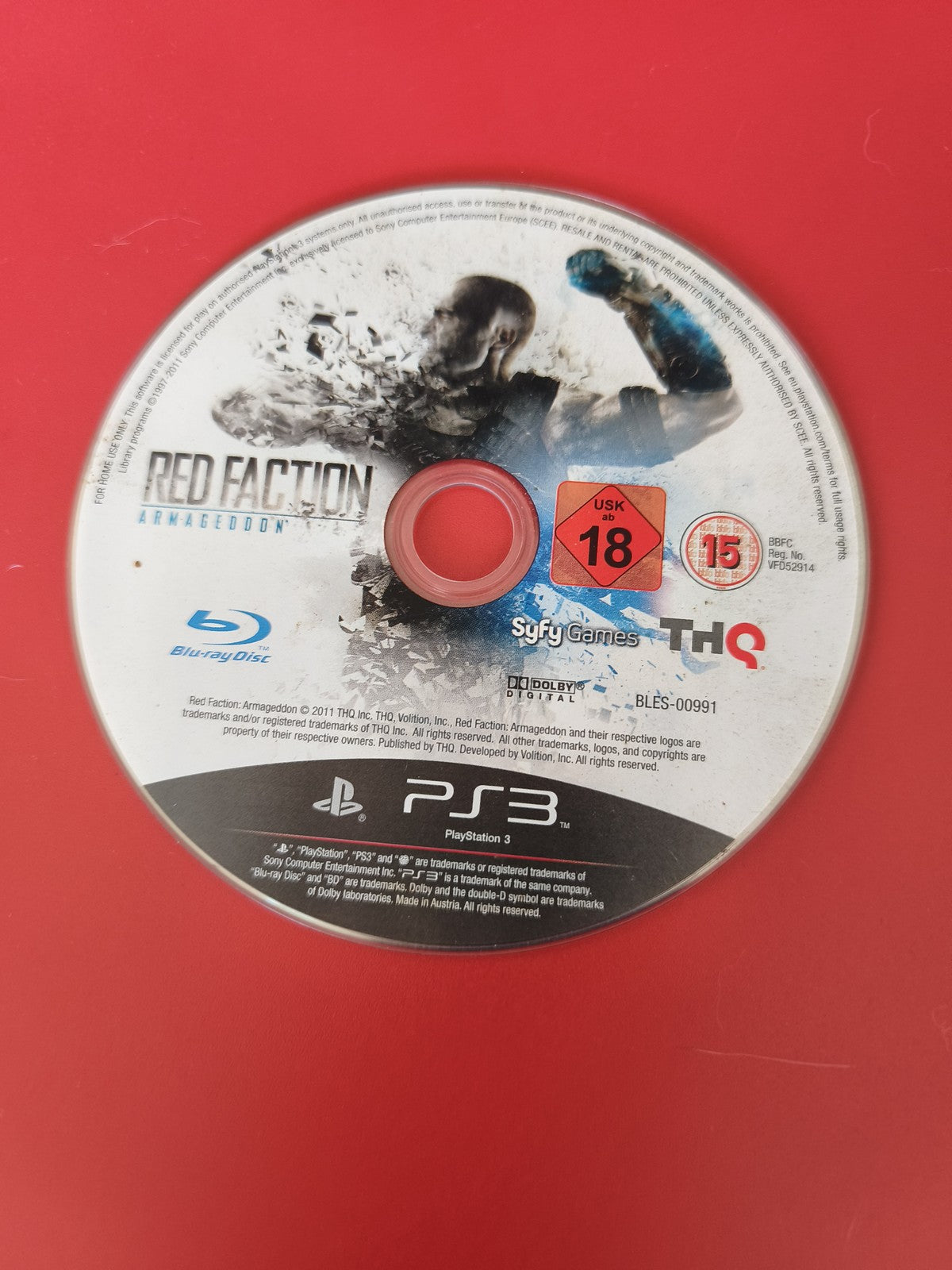 Jeu PS3 Red Faction ? CD seul compatible Playstation 3, disque d'occasion
