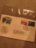 Lettre 1er Jour Danemark 1957 timbres oblitérés Kobenhavn philatélie (Ref 1)