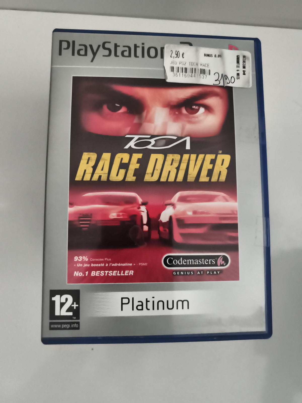 Jeu PS2 TOCA Race Driver Platinum PlayStation Codemasters sans notice