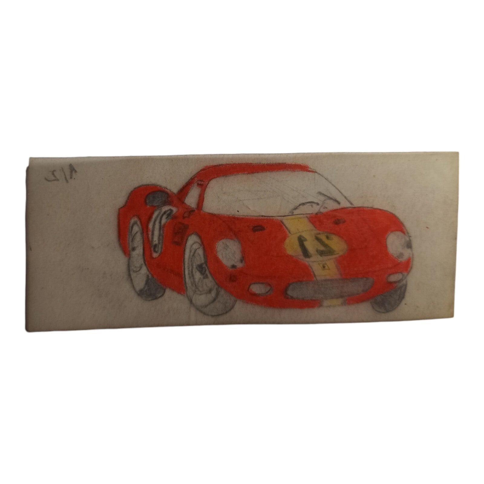 Dessin original sur calque voiture Dinky Toys Scalextric vintage rare