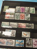 Lot anciens timbres oblitérés Monaco philatélie, portraits, monuments, sports