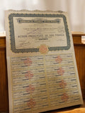 Action au porteur Omnium France Maroc 1923, document boursier ancien vintage
