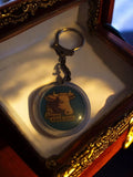 Porte-clés publicitaire vintage métal Vache Grosjean rond rétro collection