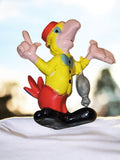Figurine vintage Walt Disney Heimo Les 3 Caballeros José Carioca jaune