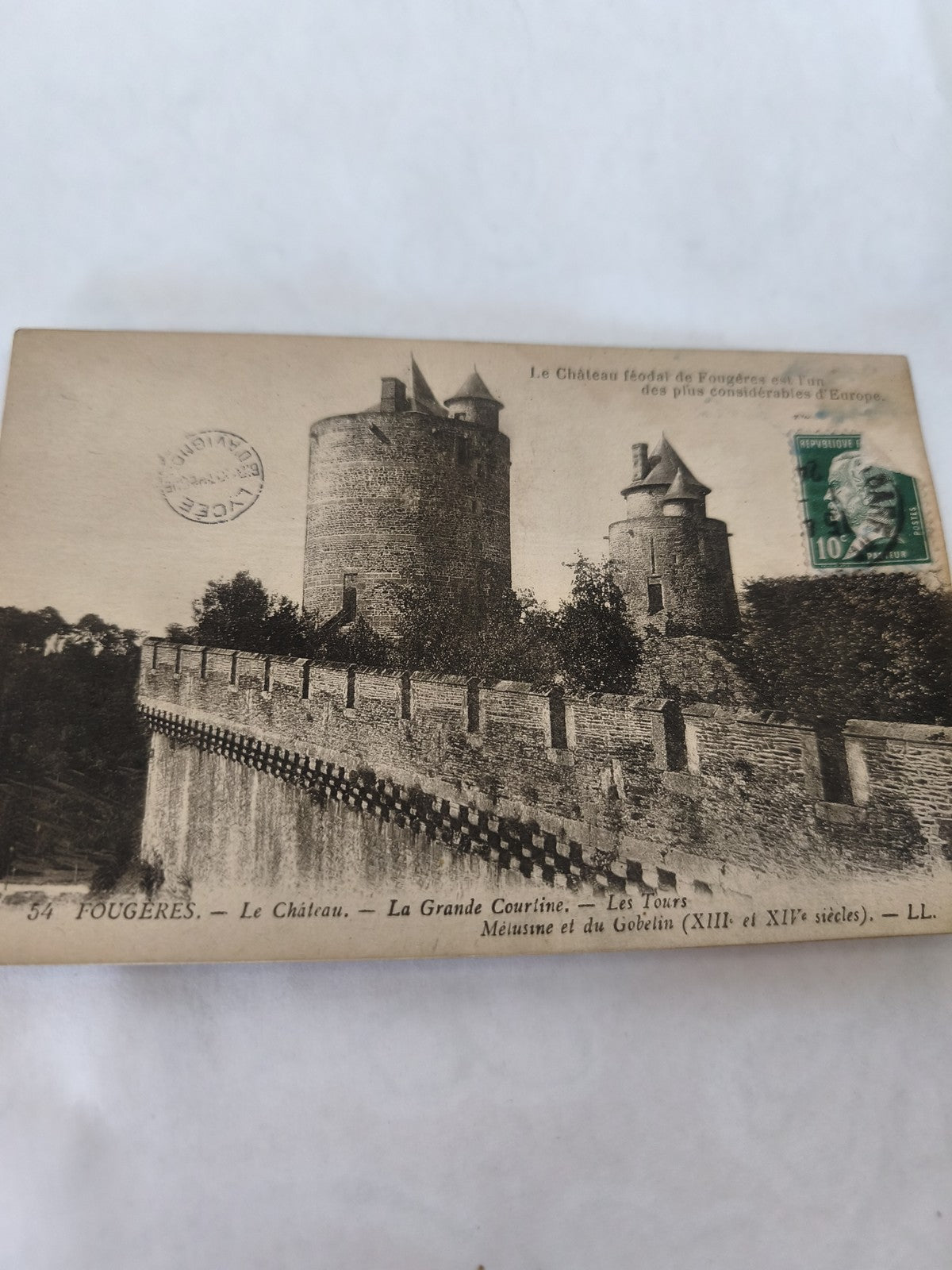 Carte postale ancienne Fouchères vintage collection rétro France rare