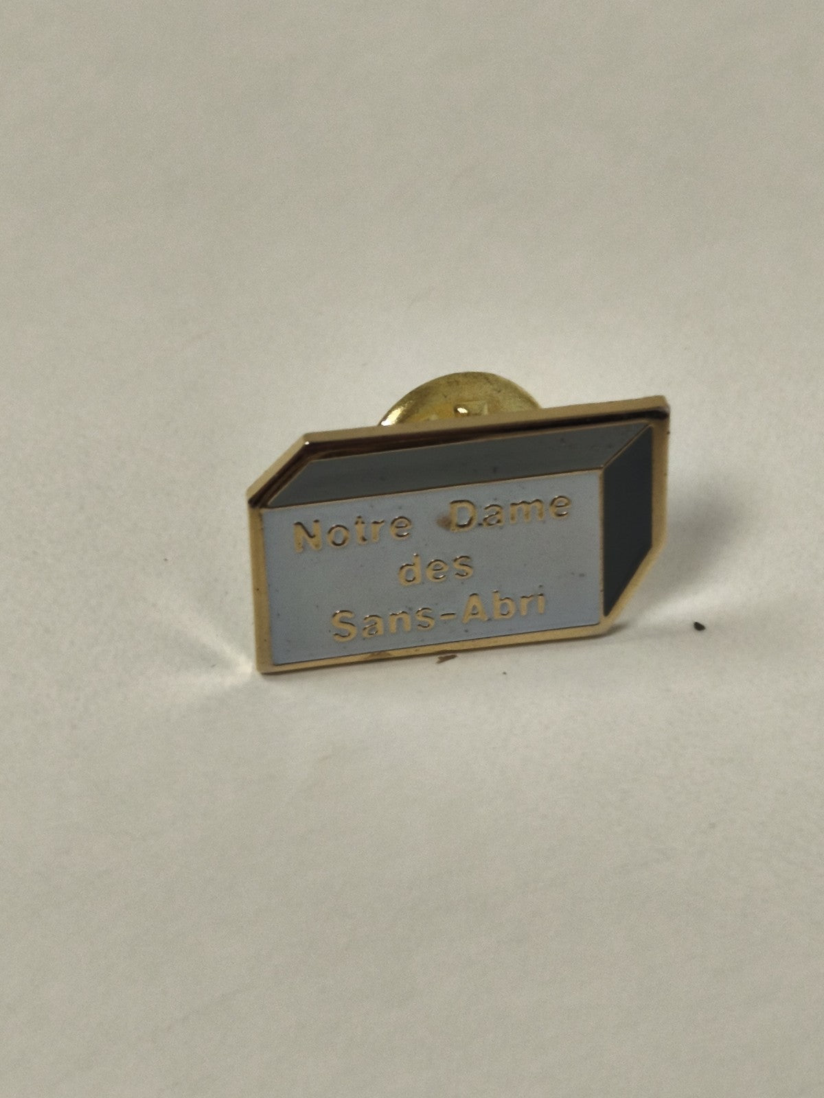 Vintage pin's ancien Notre Dame des Sans Abri badge rétro collection France