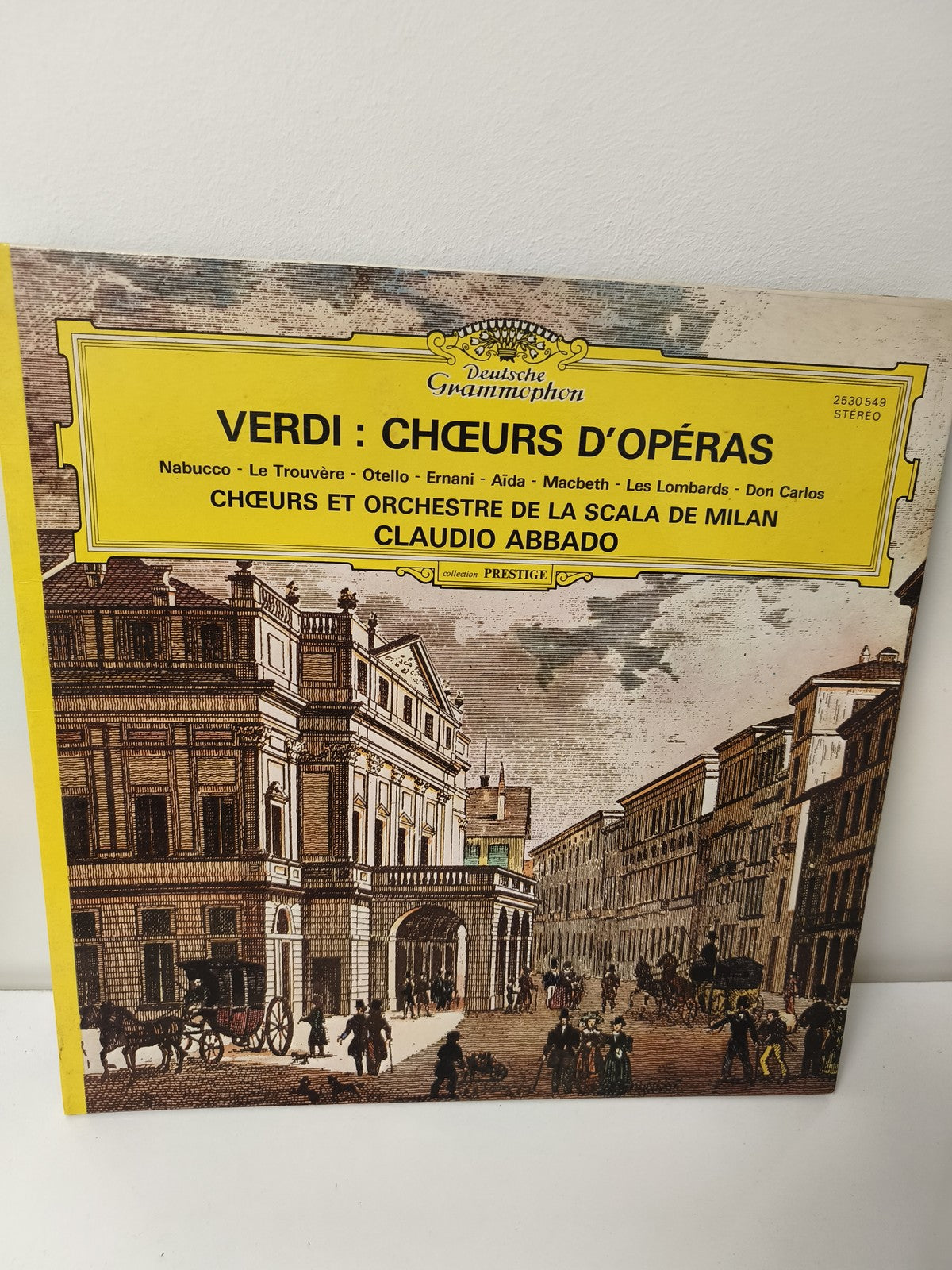 Vinyle 33 tours ancien Verdi rétro collection musique classique vintage