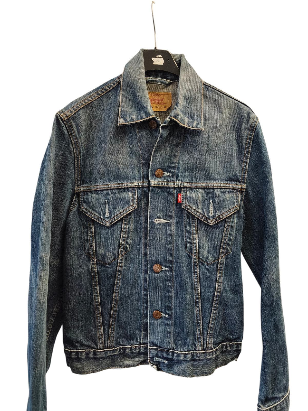 Blouson vintage homme Levi's en jean taille S, veste ancienne rétro collection
