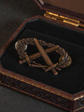 Insigne militaire ancien BMP, épée laurier, vintage armée France, collection