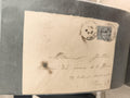 Lettre ancienne affranchie timbre France oblitération Finistère philatélie