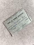 Carte membre bienfaiteur Souvenir Français Marseille 1958 ancien document