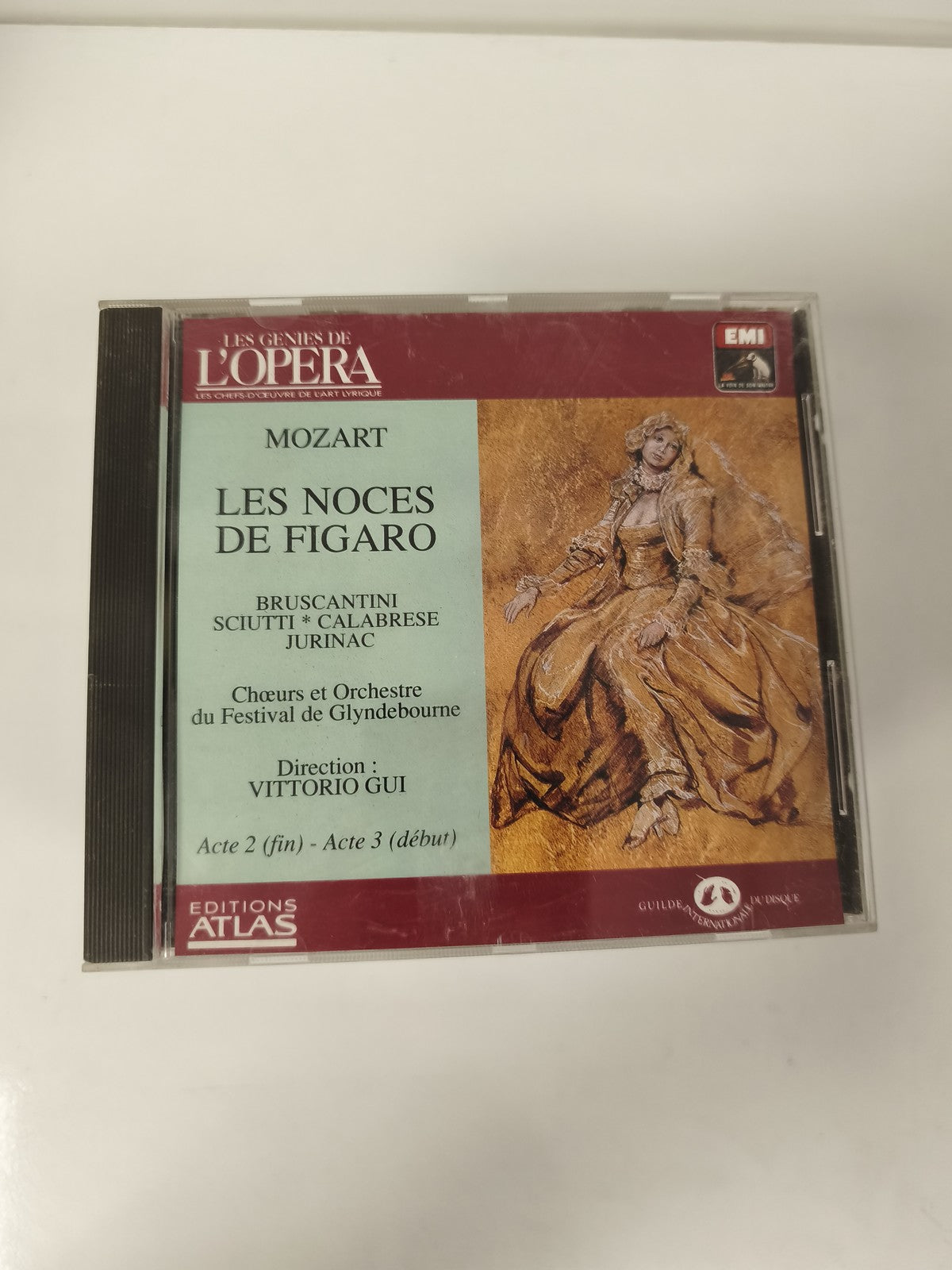 CD Mozart Les Noces de Figaro Opéra Glyndebourne Dir. Gui EMI Atlas