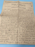 Ancienne lettre manuscrite 1944 sur papier à en-tête pharmacie Marseille