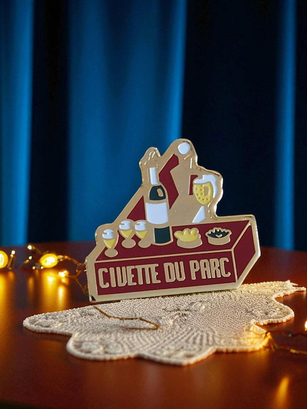 Pin's publicitaire vintage Civette du Parc édition limitée bar bistrot