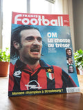 Magazine France Football 1997 vintage – OM, Monaco, édition ancienne collector