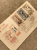 Lettre affranchie Tchécoslovaquie 1960 Spartakiada, 3 timbres sportifs, oblitéré