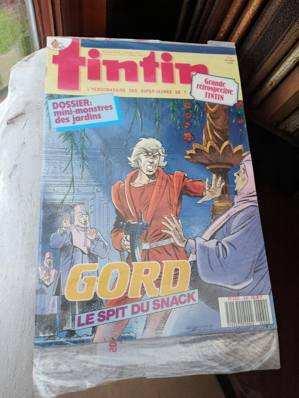 Magazine Tintin vintage neuf blister, édition collector, GORD, grande rétrospect
