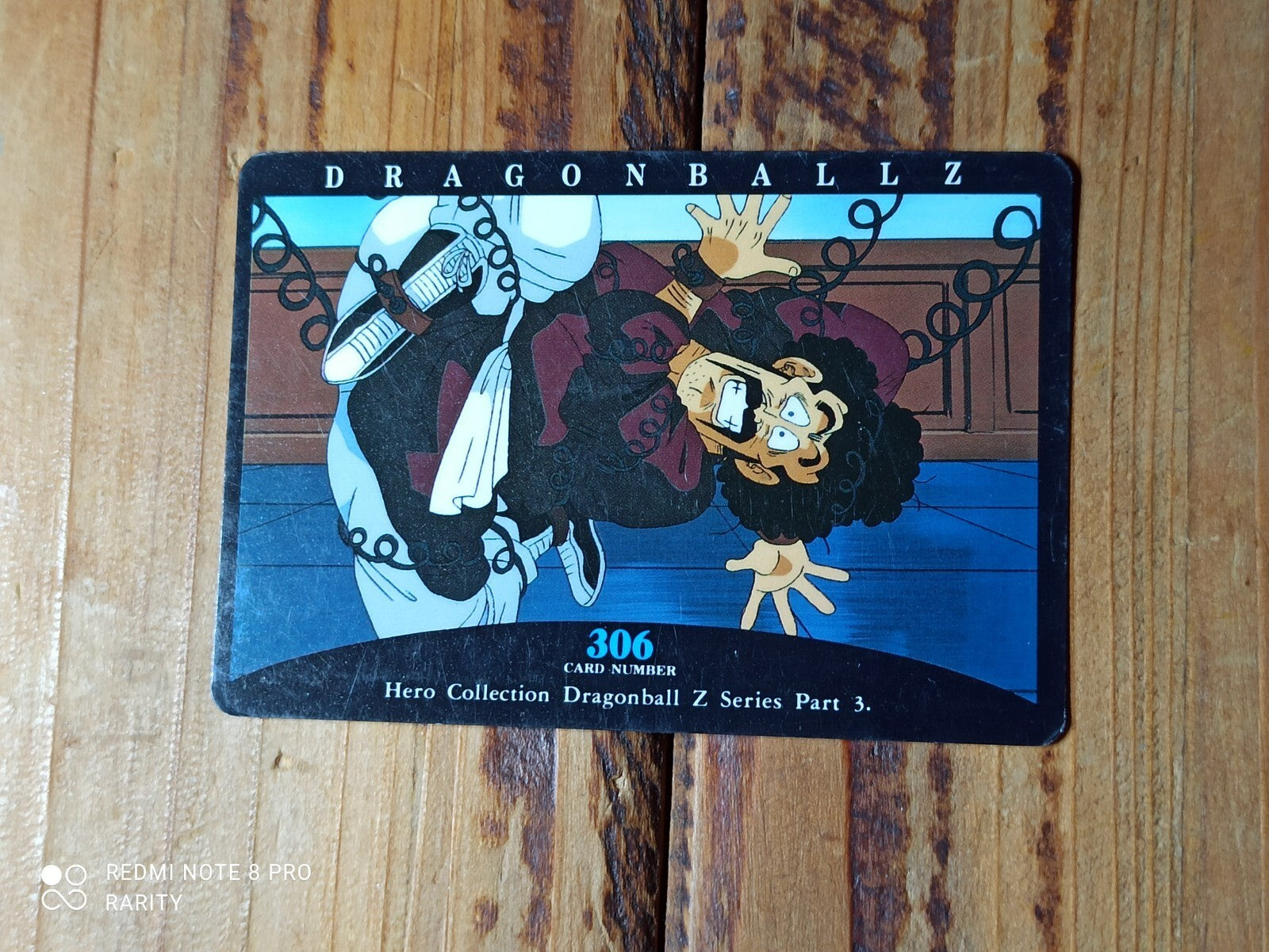 Carte Dragon Ball Z Cardass vintage n°306 Hero Collection Part 3 DBZ
