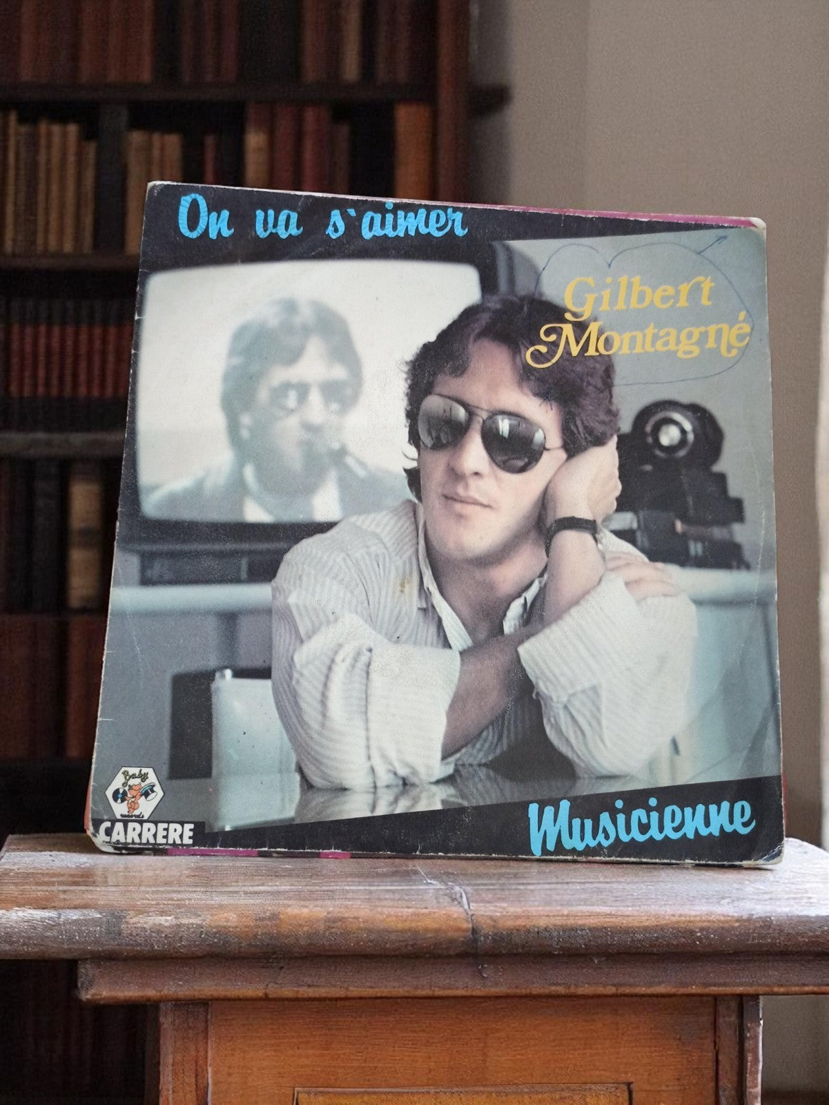 Vinyle 45 tours Gilbert Montagné On va s’aimer Musicienne vintage Carrere