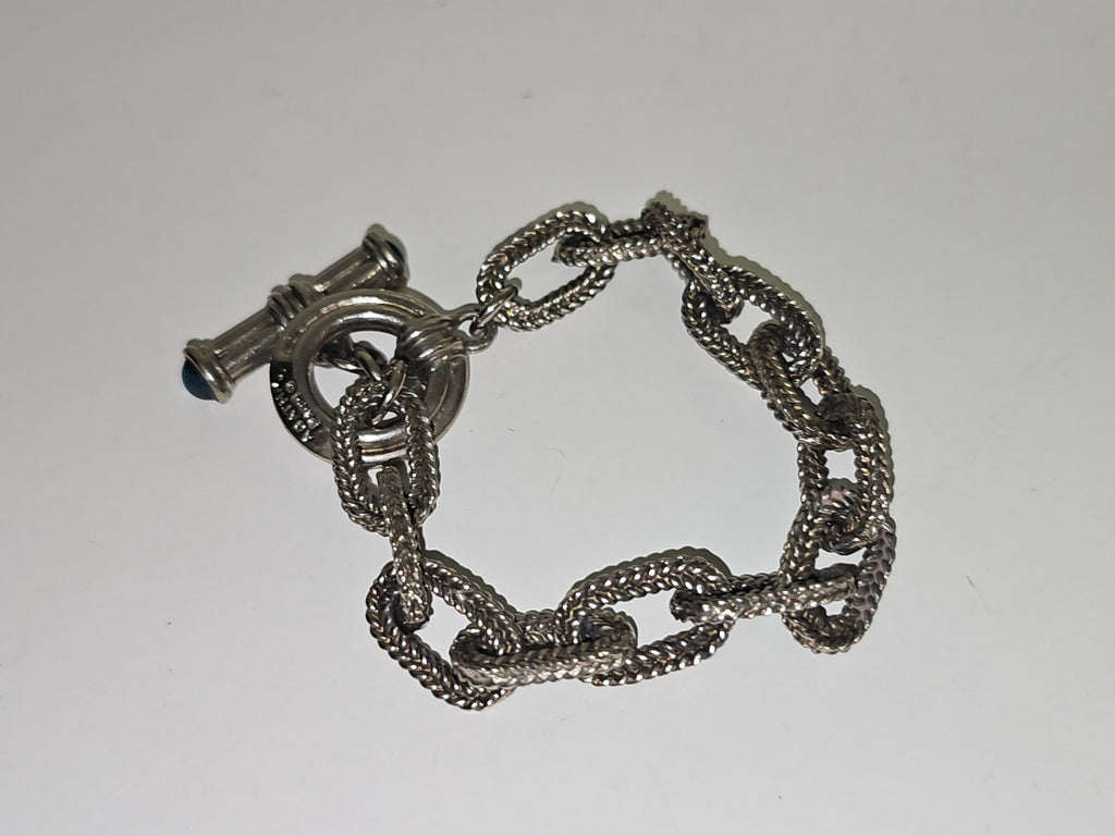 Bracelet maille marine Agatha, gourmette élégante, bijou femme occasion