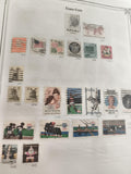 Lot anciens timbres USA oblitérés thématiques années 60-80 philatélie vintage
