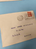 Enveloppe ancienne oblitérée 1937 philatélie Nantes Lyon collection (Ref 6)