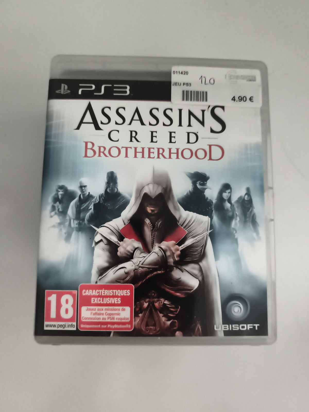 Jeu PS3 Assassin's Creed Brotherhood Ubisoft, boîtier, sans notice PlayStation